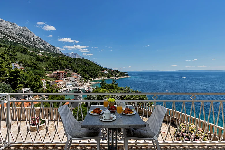 Apartments Annabell, Brela - balcony with sea view