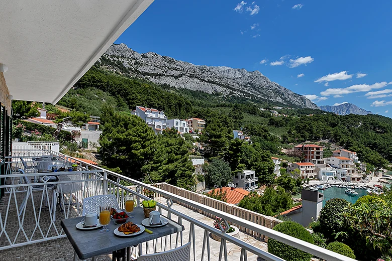 Apartments Annabell, Brela - balcony with sea view