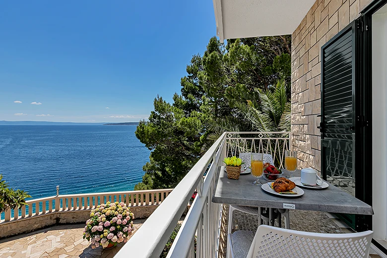 Apartments Annabell, Brela - balcony with sea view