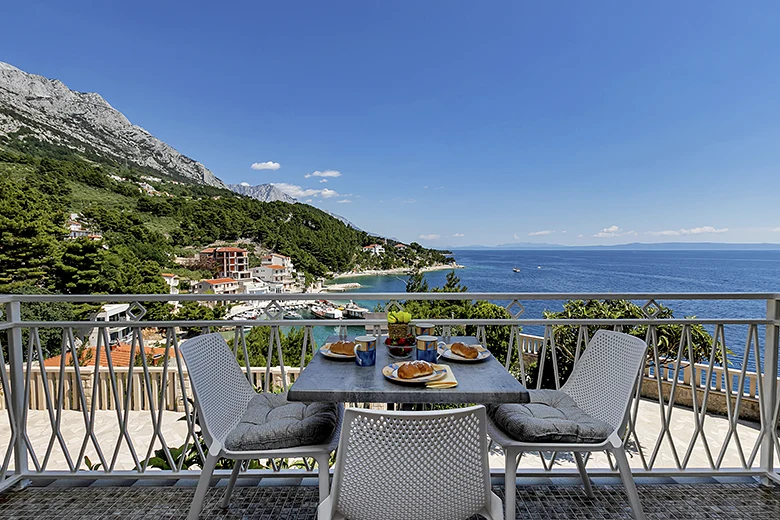 Apartments Annabell, Brela - balcony with sea view