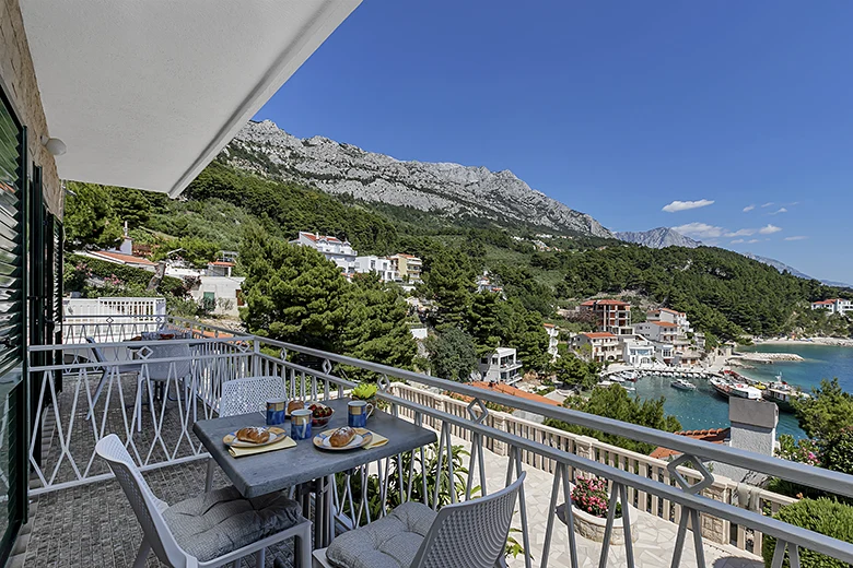 Apartments Annabell, Brela - balcony with sea view