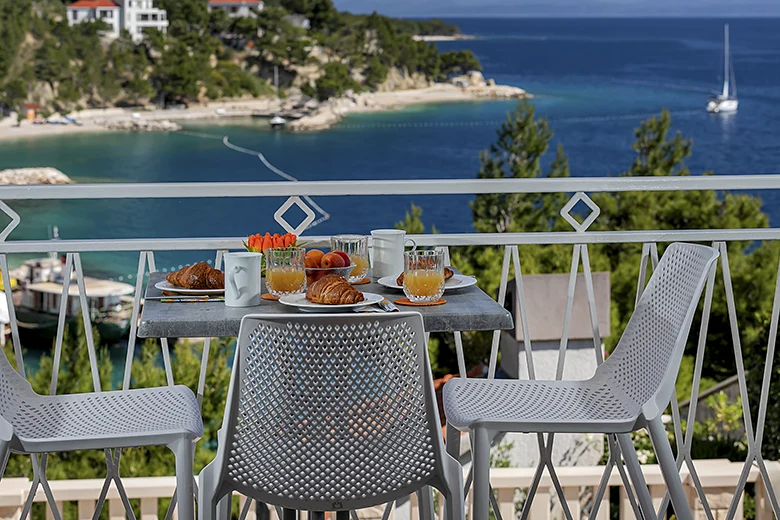 Apartments Annabell, Brela - balcony with sea view