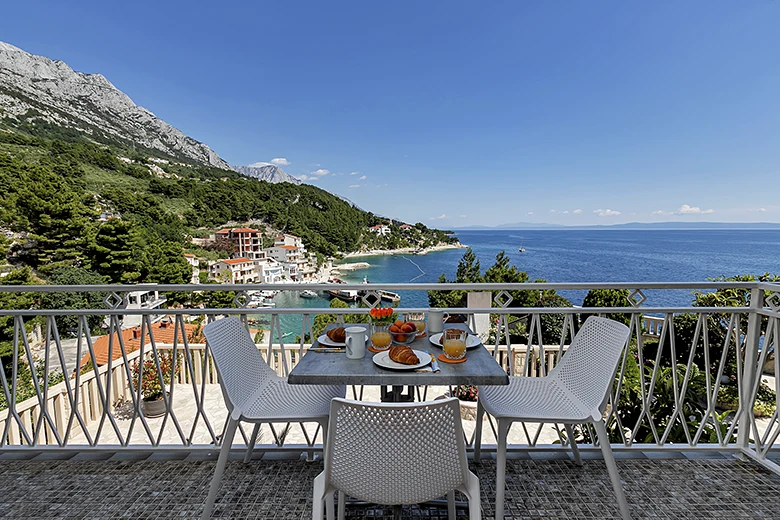 Apartments Annabell, Brela - balcony with sea view