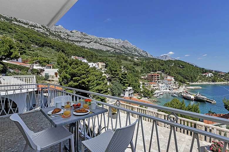 Apartments Annabell, Brela - balcony with sea view