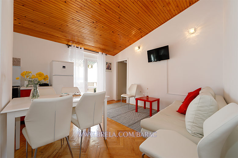 apartments Barač, Brela - living room