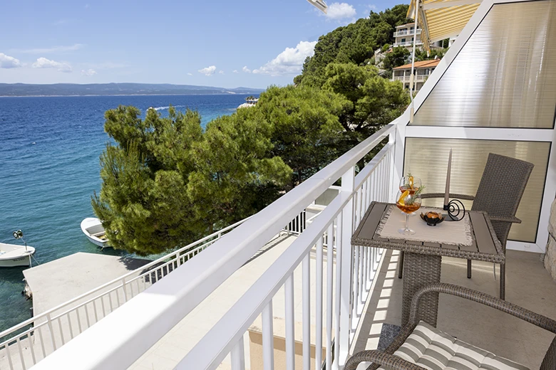 Apartments StoMarica, Brela - balcony with seaview