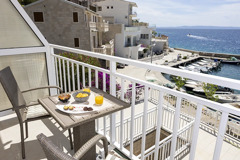 Apartments StoMarica, Brela - balcony with seaview