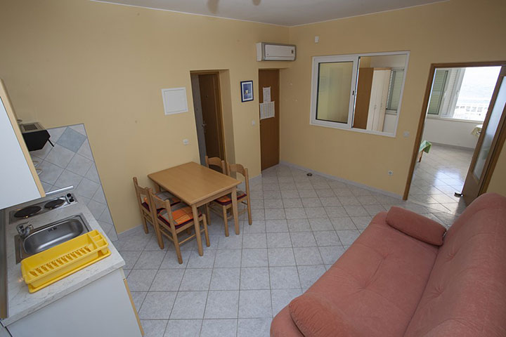 Apartments StoMarica, Brela - kitchen, living room, dining room