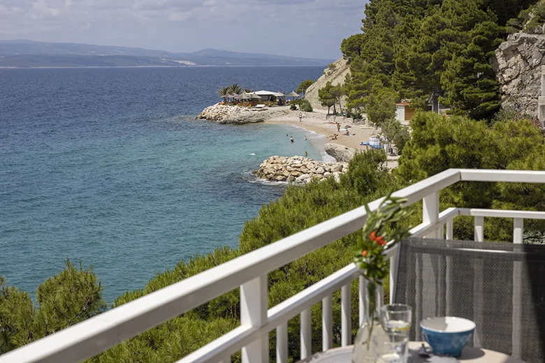 Apartments StoMarica, Brela - balcony with sea view