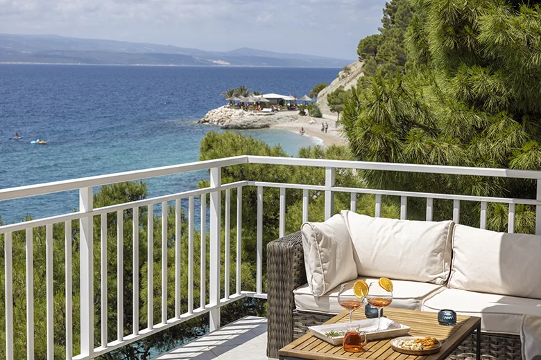 Apartments StoMarica, Brela - balcony with sea view