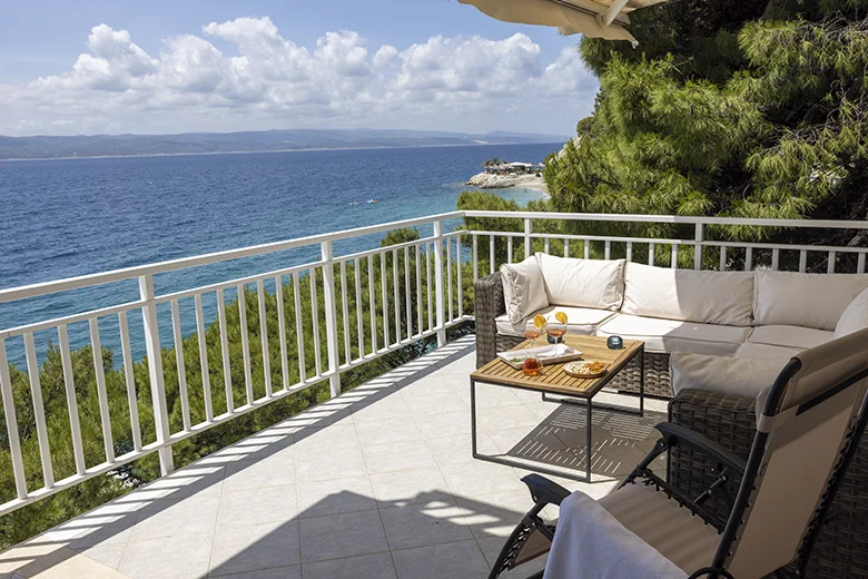 Apartments StoMarica, Brela - balcony with sea view