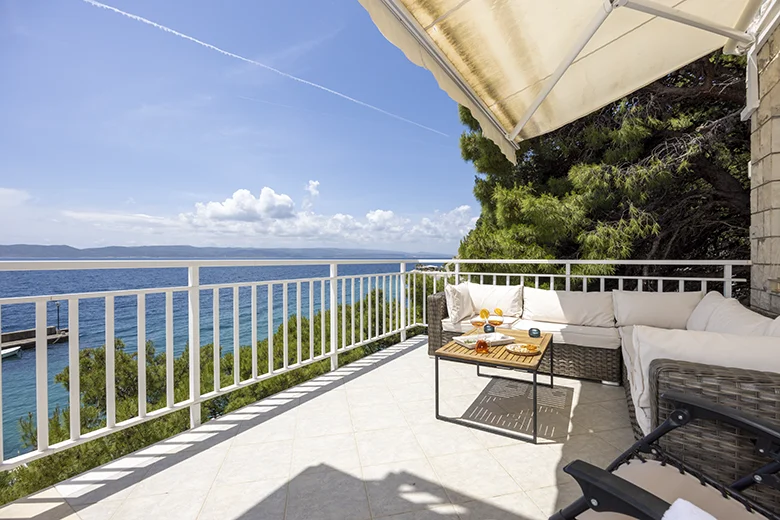 Apartments StoMarica, Brela - veranda with sea view