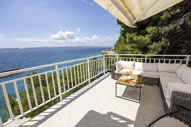 Apartments StoMarica, Brela - veranda with sea view