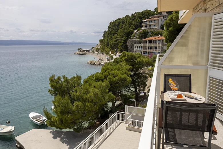 Apartments StoMarica, Brela - balcony with sea view