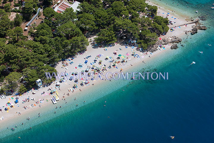 Punta Rata - one of the most beautiful beach in the world, Brela, Croatia