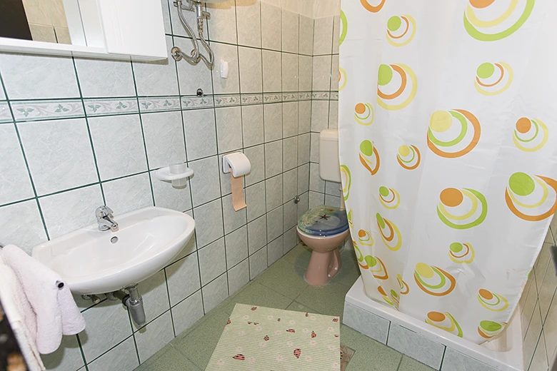 Apartments Lozo, Brela - bathroom / Badezimmer
