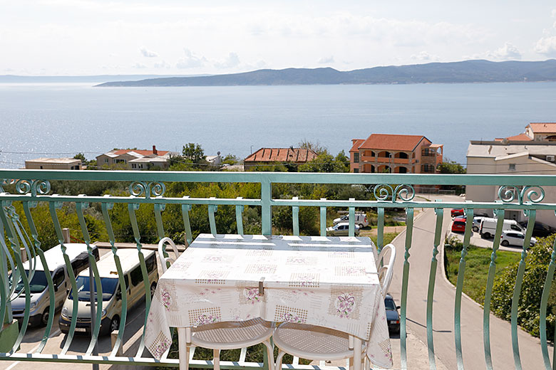 apartment Maraska, Brela - balcony with sea view