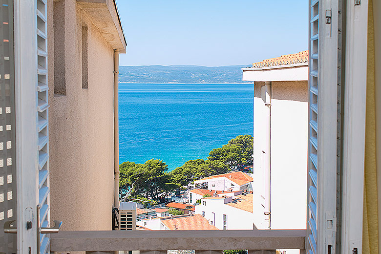 apartments Merita, Brela - seaview from window