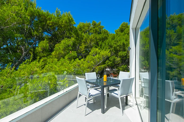 Apartments Morska Villa, Brela - terrace with seaview