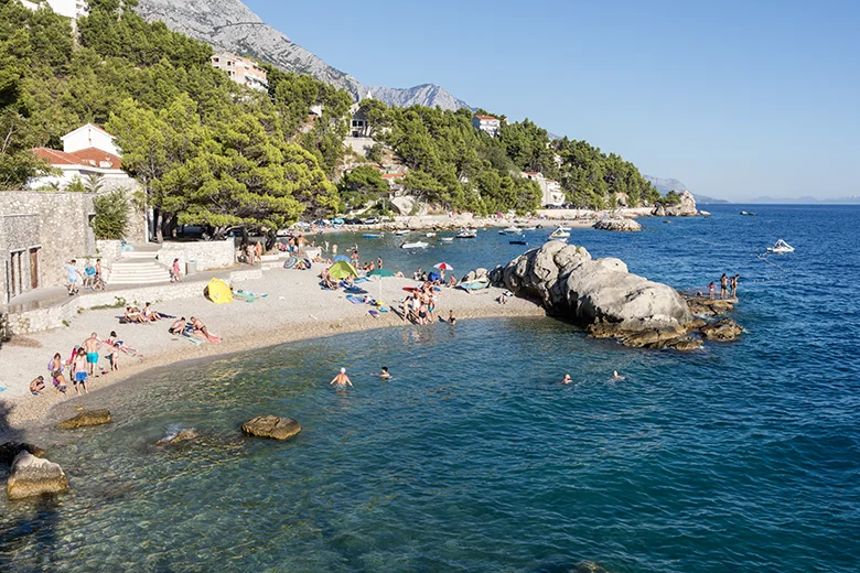 Beach Jakiruša, Brela