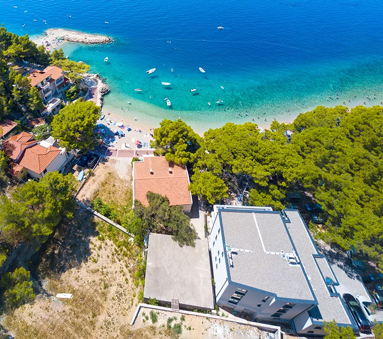 Apartments Morska Villa, Brela, aerial view