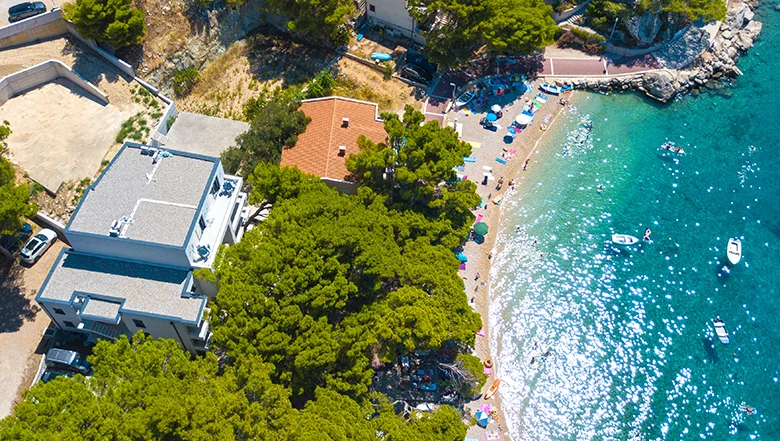 Apartments Morska Villa, Brela, aerial view