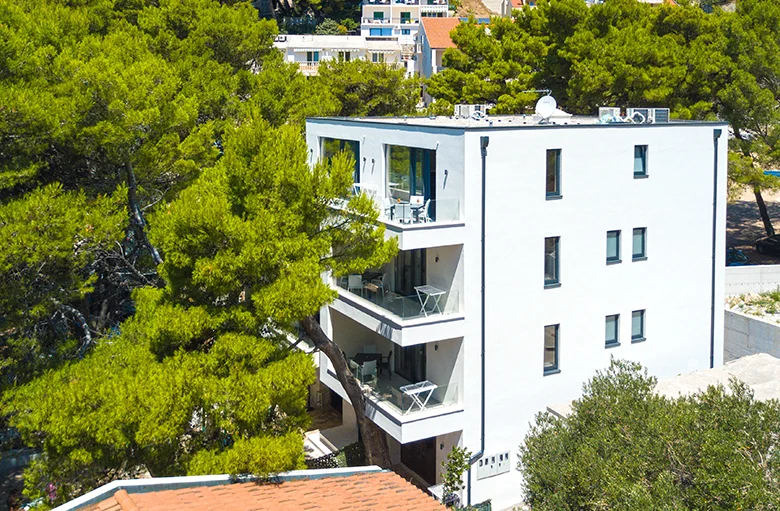 Apartments Morska Villa, Brela, aerial view