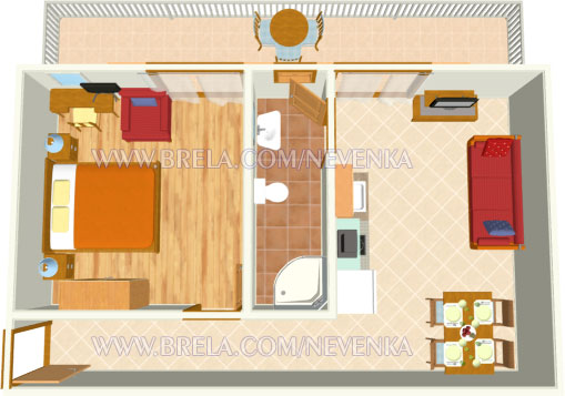 plan of apartment