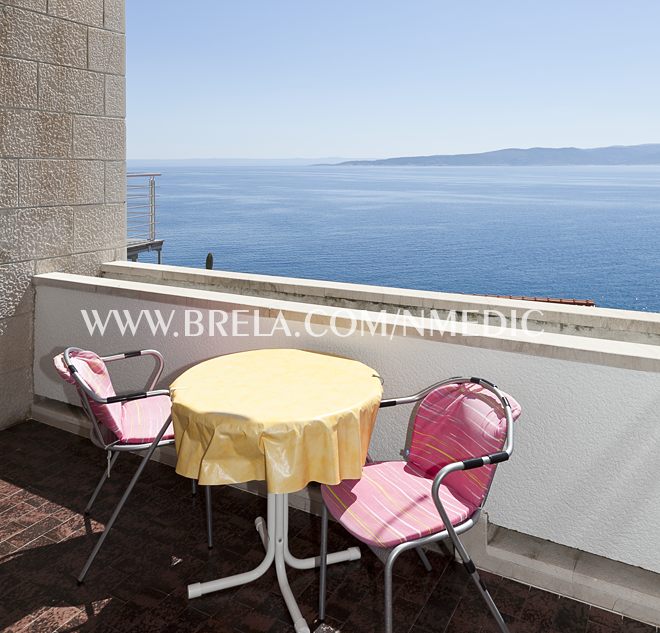 Balcony with clean wide panorama on Adriatic sea