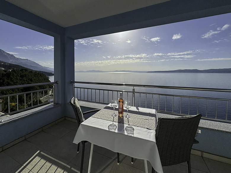 Apartments Orada, Brela - balcony with sea view