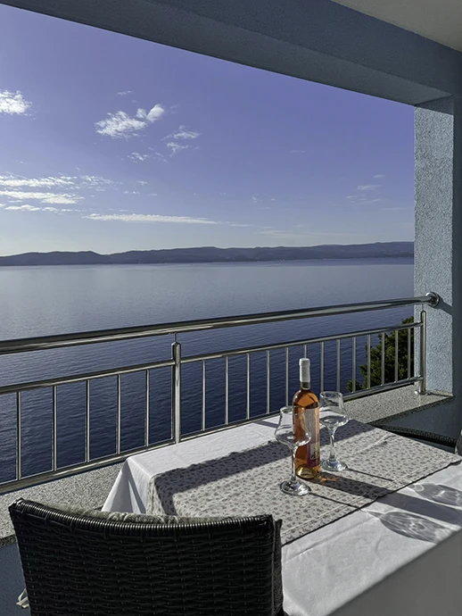 Apartments Orada, Brela - balcony with sea view