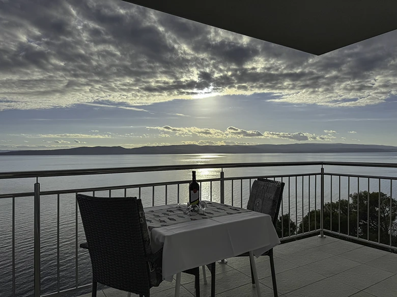 Apartments Orada, Brela - balcony with sea view