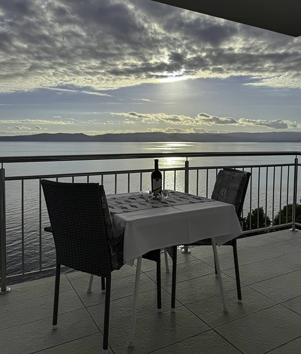 Apartments Orada, Brela - balcony with sea view