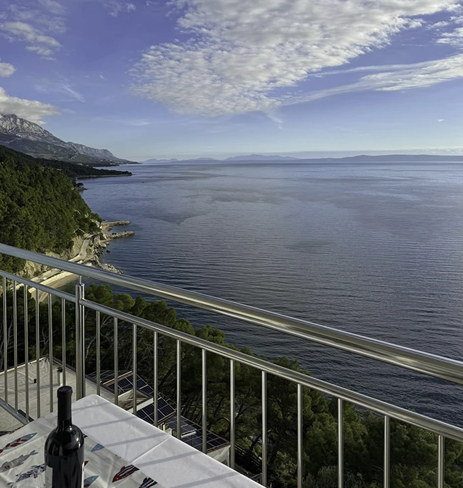 Apartments Orada, Brela - balcony with sea view