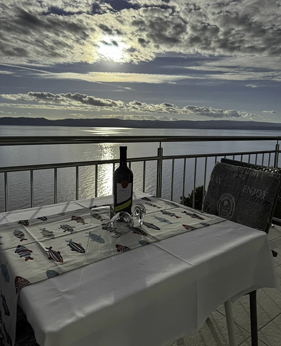 Apartments Orada, Brela - balcony with sea view