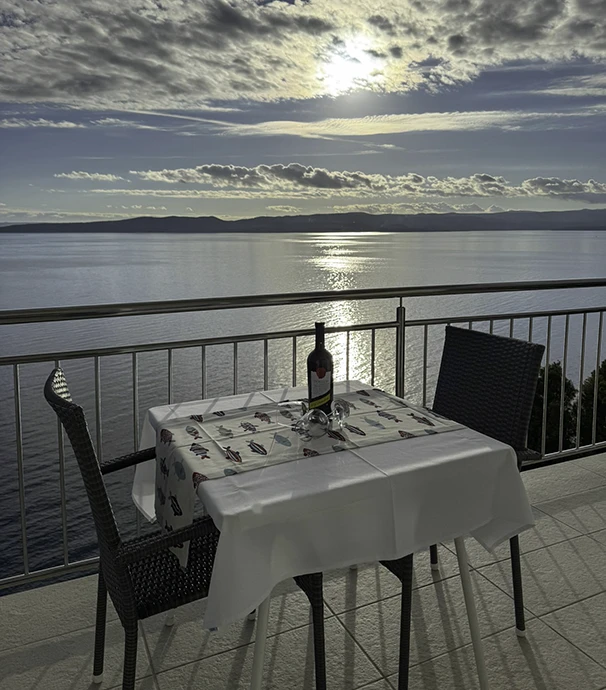 Apartments Orada, Brela - balcony with sea view