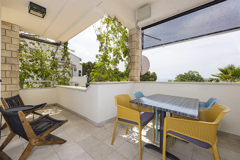 Apartments Palma, Brela - balcony with seaview