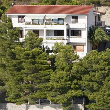 house from air - sea side