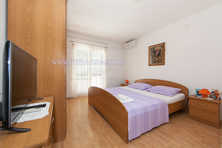 apartments Šole, Brela - first bedroom