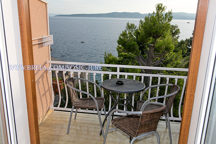 apartments Jure Šošić, Brela - balcony with sea view