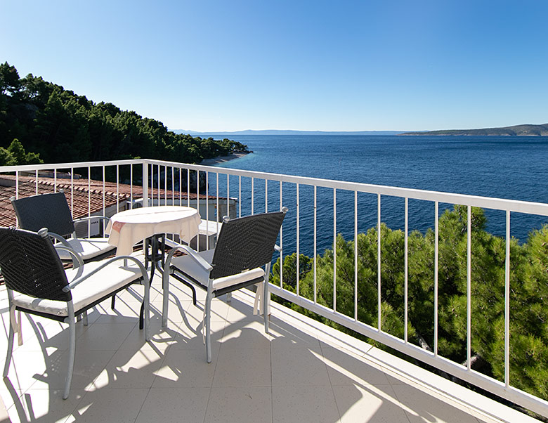 Apartments Villa Sunset, Brela - balcony with sea view