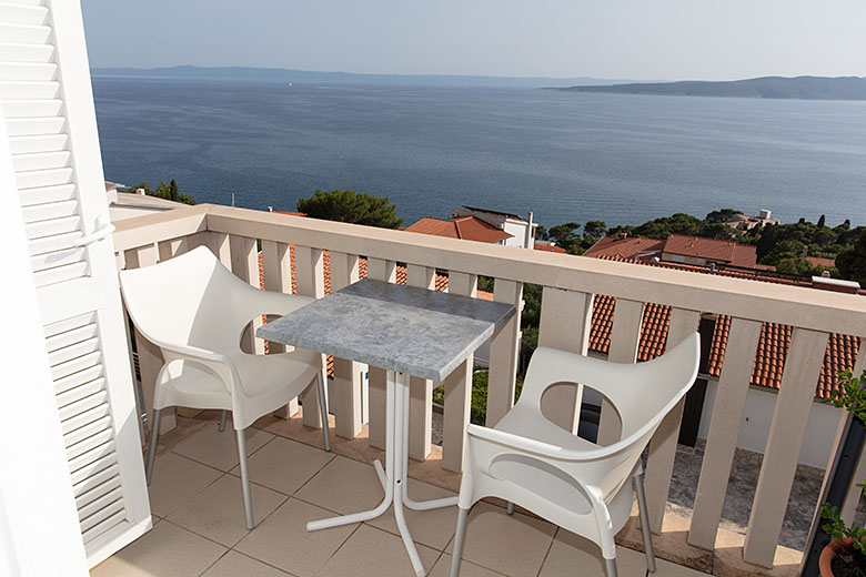 Vila Antonio, Brela - balcony with panoramic sea view
