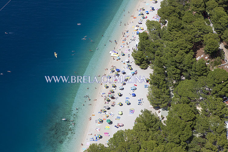 Brela Punta Rata beach - most famous in Dalmatia